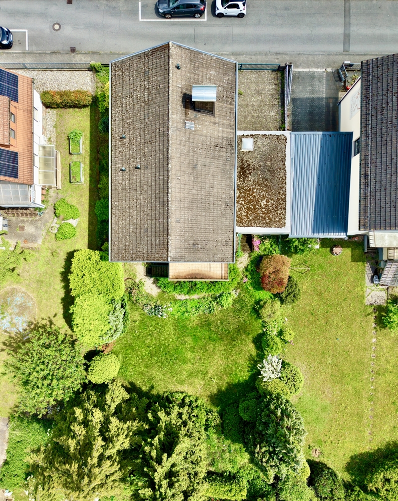 Vogelperspektive Zweifamilienhaus Bensheim