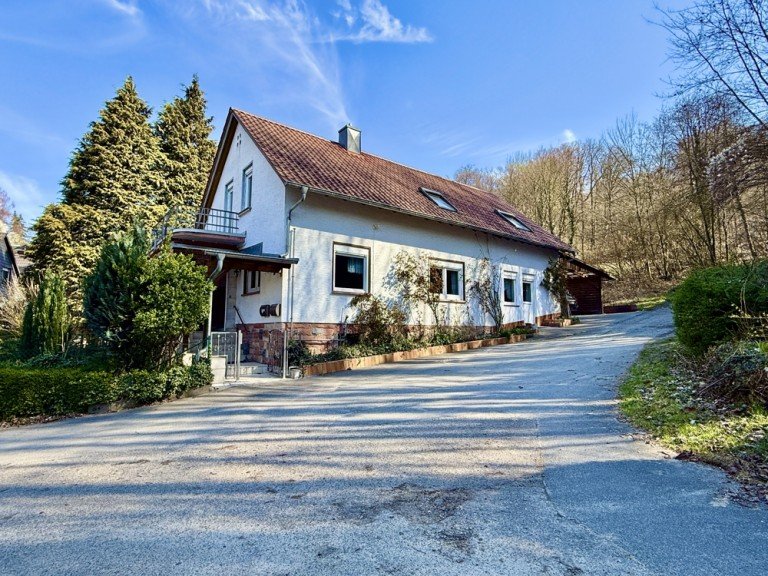 Hausansicht I Laudenbach Zweifamilienhaus +++ Freistehendes Zweifamilienhaus in Laudenbach +++