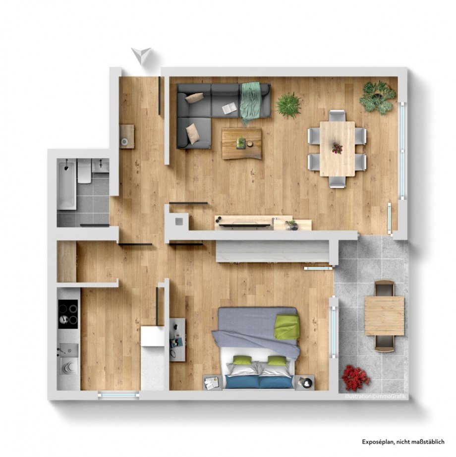 Grundriss Etagenwohnung Heppenheim