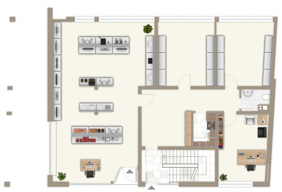 Grundri� EG Mehrfamilienhaus Heppenheim (Bergstra�e)
